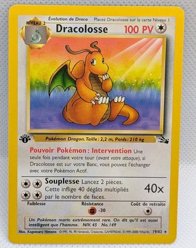 Carte pokémon dracolosse - carte,