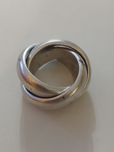 Bague anneaux entrelacés en - bague, 3