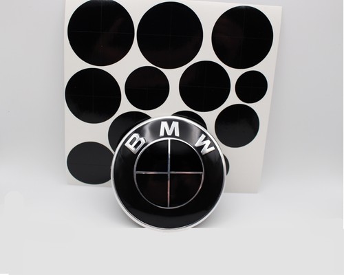Black blackout emblem overlay - black,