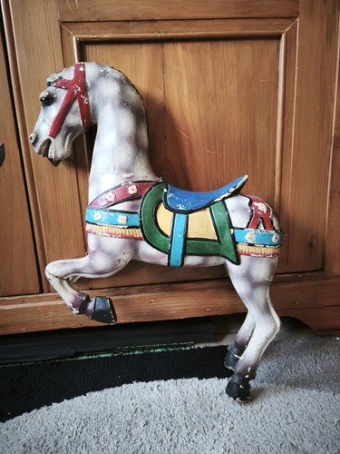 Cheval bois ancien - cheval, style