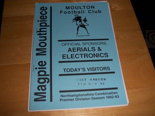 Moulton west haddon 93 - moulton, 92/93