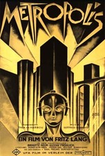 "Métropolis", Fritz Lang, 1927  /  Affiche du film,  reproduction  /  20 x 30 cm