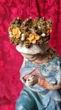 Couronne Tres Ancienne Pour Statue Vierge Marie Ou Autre