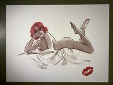 Illustration Ex Libris Sexy Grand Format Noir Burlesque 250 Ex Enrico Marini