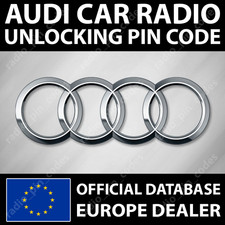 AUDI RADIO UNLOCKING PIN CODE CHORUS CONCERT NAVIGATION RNS-D RNS-E SYMPHONY
