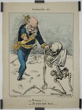 Pilotell	- Marche! - Je n'en peux plus... Circa 1870 Affiche Originale Militaire