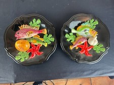 Paire d Assiettes en trompe
