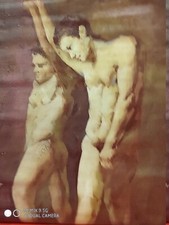 portrait homme nu integrale peinture huile sur toile / painting nude male gay