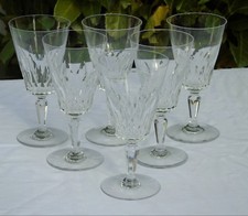 Service de 6 verres en cristal de Baccarat modèle Carcassonne Haut 13 cm