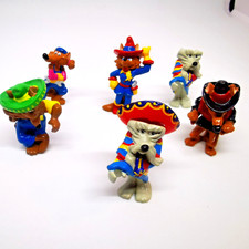 ⭐ Lot 6 Figurines KINDER Surprise Famille LES MOTOCOYOTES - Jouet Enfant⭐