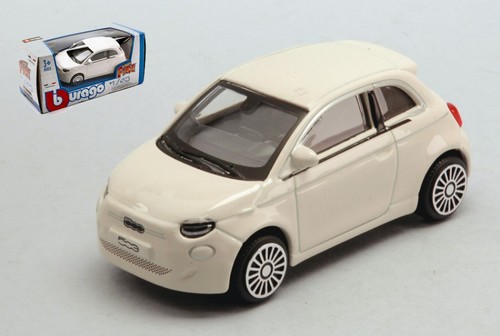 Burago fiat 500e 2021 white - burago,