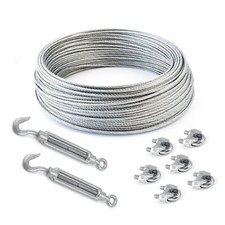 Set 40m câble acier - set,