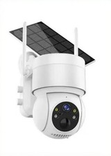 Camera Surveillance WiFi Exterieure Solaire Sans Fil, Sirène, Vision Nocturne