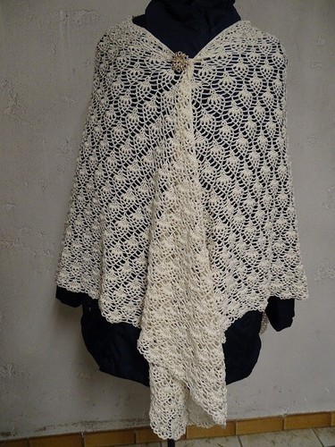Chale pour mariage - au, crochet