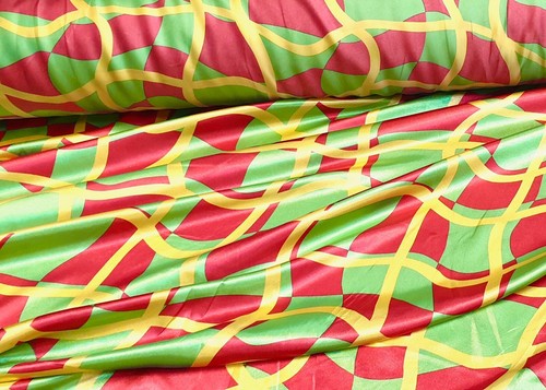 Tissu satin imprimé costume - satin,