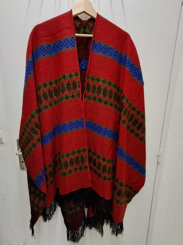Ponchos laine naturelle grand - laine,