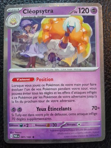 Carte pokemon cleopsytra - carte,