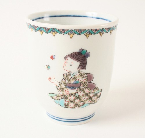 Tasse thé kutani ware - tasse,