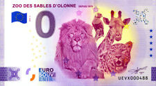 85 LES SABLES D'OLONNE Zoo 2, 2025, Billet Euro Souvenir