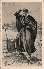 CARTE POSTALE TYPE ET COSTUMES DE FRANCE PAIMPOL  / DESSIN CE CHARLES HOMUALK
