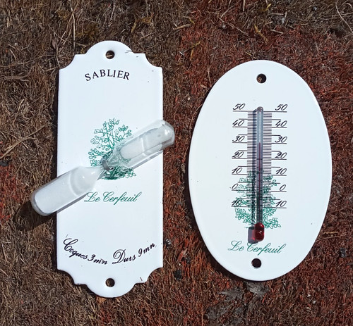Enamel thermometer enameled - thermometer, +