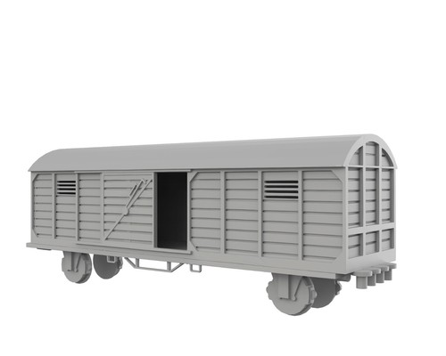 Wagon train set wwii03 - train, 3d