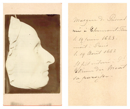 Masque mortuaire pascal - mortuaire,