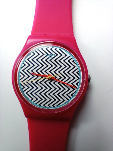 Montre swatch pink fuzz - montre, gp142