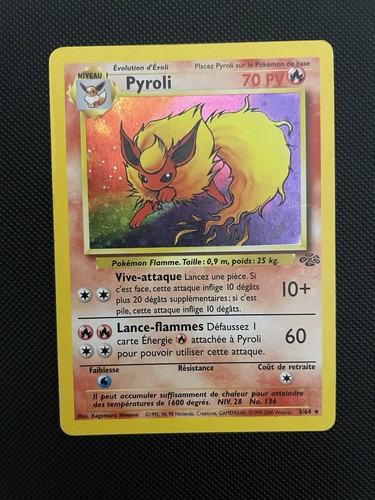 Carte pokémon pyroli 3 - carte, 3/64