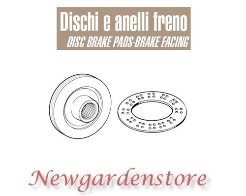 Disque frein sinterisé - disque,