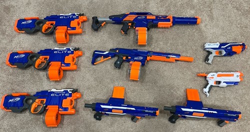 Nerf elite blaster lot - nerf,