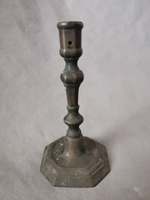 Bougeoir  balustre en laiton