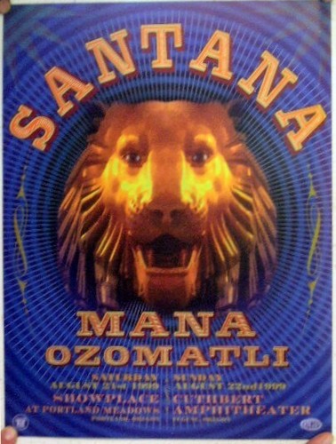 Affiche concert santana - affiche,