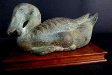 Ancien canard bronze chinois