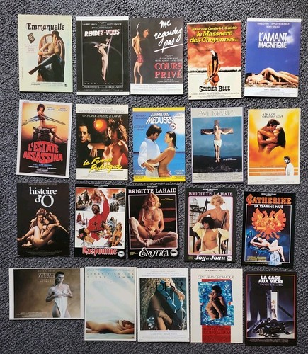 Films erotiques lot cartes - films,