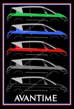 tableau " évocation RENAULT AVANTIME  " ( idée cadeau anniversaire   )