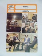 CARTE FICHE CINEMA 2007 ZODIAC Jake Gyllenhaal Mark Ruffalo Anthony Edwards Robe