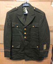 GENUINE US ARMY WW2 OFFICER JACKET COAT CHOCOLATE BROWN WOOL 1942 EX COND !! 38S