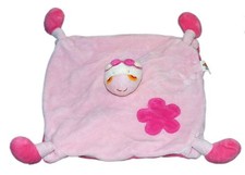 Doudou plat vache rose Bawi