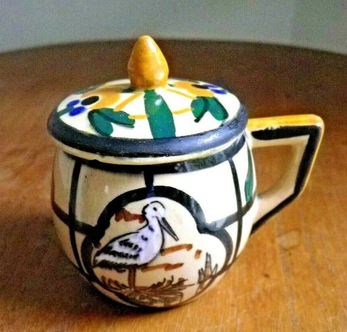 Ancien petit moutardier pot - , à