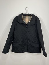 Veste burberry noir matelassé - noir,