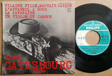 SERGE GAINSBOURG - Vilaine Fille Mauvais Garçon - 1963 FR 45T EP PHILIPS 432 862