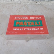 Vintage bicycle repair kit PASTALI advertising plastic box France red