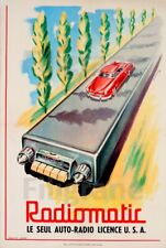 RADIOMATIC AUTO-RADIO Rfzv-POSTER HQ 40x60cm d'une AFFICHE VINTAGE