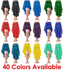 Satin Asym Jupe Flamenco