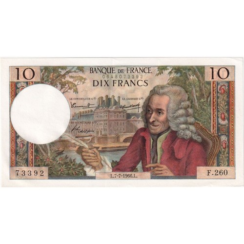 France francs voltaire - france,, 10