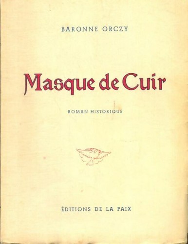 Masque cuir baronne orczy - masque, de