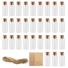 30 Mini flacons en verre 10ml