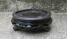 Ancien Socle Chinois en bois exotique