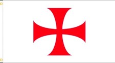 Drapeau templier croix - drapeau, templier/croix